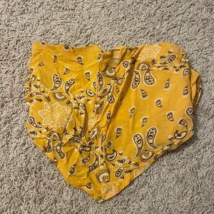 Hollister yellow tube top